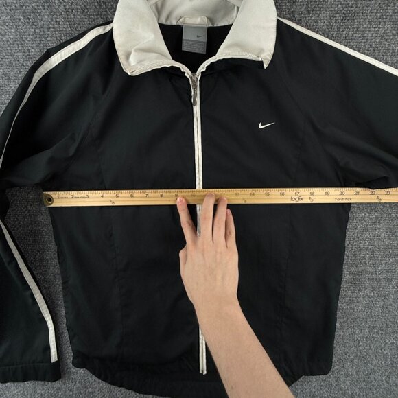 Nike Windbreaker Jacket Youth Medium 8-10 Full Zip Navy Dark Blue Long Sleeve - Picture 4 of 14